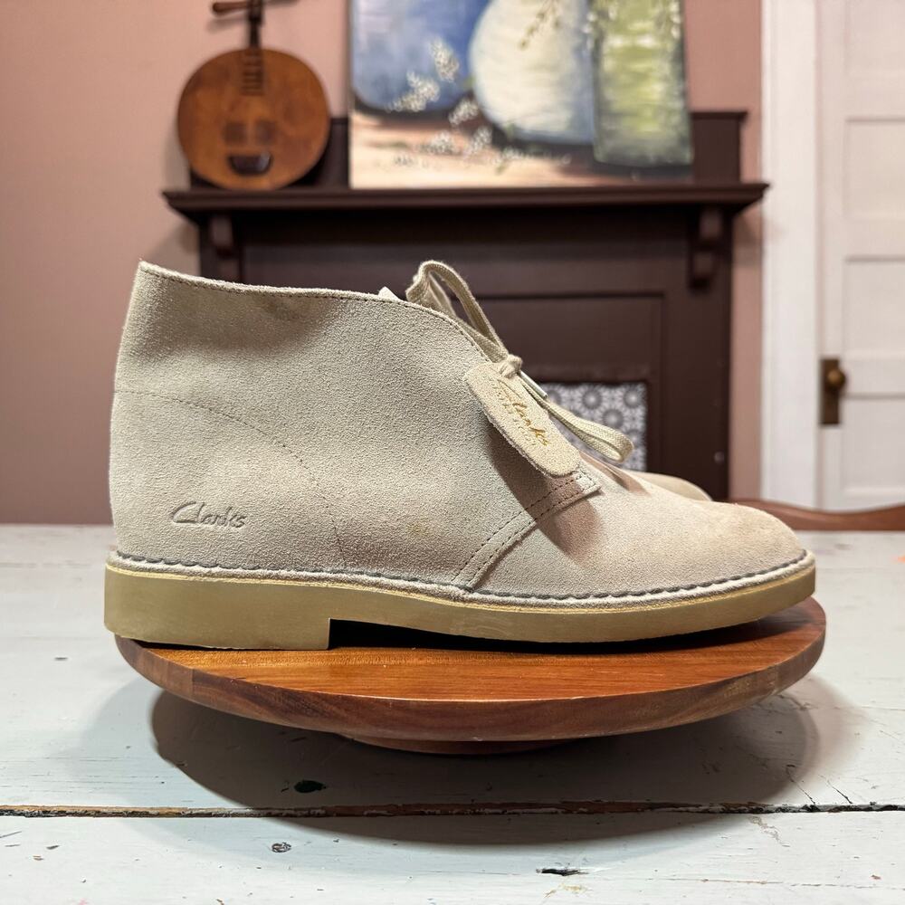 Clarks Originals Desert Boots Mens Size 9 Sand Suede Boots
